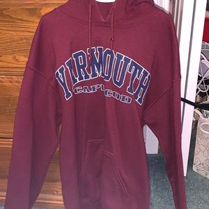 maroon hoodie